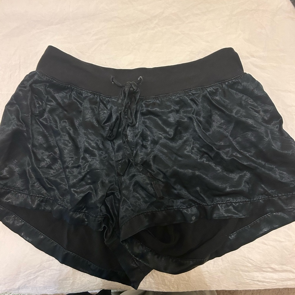PJ Harlow Black Satin Women's Shorts